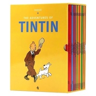 English The Adventures of Tintin The Adventures of Tintin Series Gift Box 23 Volumes