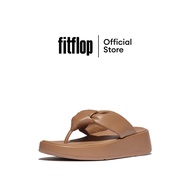 FITFLOP F-MODE KNOT SOFT-LEATHER T/P รองเท้าแตะแบบหูหนีบผู้หญิง รุ่น IY1-B87 สี BROWN UK: 5 One