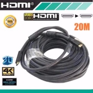 HDMI สาย HDMI ต่อภาพเสียงทีวี ยาว 20M เมตร v1.4 (Black)