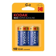 KODAK Max Super Alkaline Battery C (2pcs) [SG]