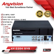 CHANEL Dvr 4 channel full HD official anyvision guarantee