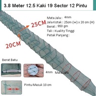 READY STOCK Bubu Naga Jala 3.8 Meter 12.5 KAKI Jala Ikan Udang Ketam Fishing Fish Prawn Crab Net Tra