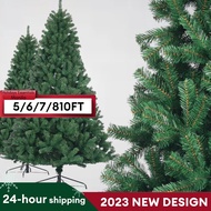 (WY) Christmas Tree Artificial Pine Tree 5 / 6 / 7 / 8 /10 FT High Quality PVC Christmas Decorations