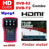 Ins DVB-S2 &amp; DVB-T2 DVB-T dvbt Combo Meter SIGNAL WS 6959 satellit