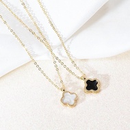 Light Luxury Four-Leaf Clover Flower Necklace Clover Pendant Ladies Necklace