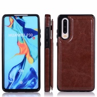 【E hot 69】 Casing Huawei P30 pro p30lite mate 20 pro huawei mate 20lite Magnetic Flip Leather Shockproof Back Case