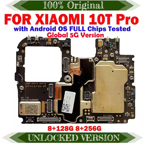 MotherBoard Original Unlocked for Xiaomi 10T Pro MainBoard Fully Tested Good Working Logic Board Cir