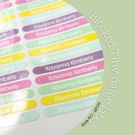 Tiny name label - mini name sticker - custom name sticker - custom name label - name sticker - stude