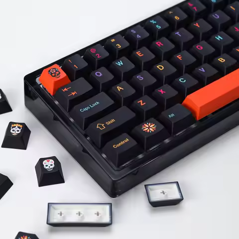 KBDiy GMK Mictlan 143 Keys PBT Keycap Hangul Dye-Sub Cherry Profile Alice ISO 7U Keycaps For Aula 60