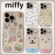 Cartoon Cute Miffy Rabbit Case For OPPO Reno 13 Pro 13f 12F 11F 11 12 10 Plus A3X A60 A78 A58 A35 Co