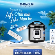 Nồi áp suất điện đa năng Kalite KL636 dung tích 6L bảng điều khiển lập trình sẵn có nắp kính rời chứ