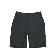 立體異形短褲-灰