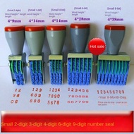 Small 2 Digits 4 6,8, 9, 12, 13, 15, 16-Digit Adjustable Digit Number Wheel Printing Stamp