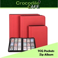 Zip Binder 4/9/12 pocket (160/360/480 slot) Trading Card Album