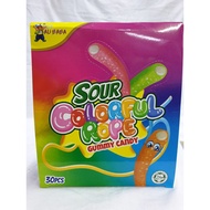 Ali baba Sour Colorful Rope Gummy candy 30pcs