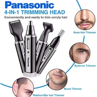 Panasonic เครื่องโกนหมวด ที่โกนหวดไฟฟ้า ที่โกนหนวด เครื่องโกนหนวด ที่โกนหนวดไฟฟ้า 4 in 1 Electric Nose Hair Trimmer Ear Hair Cutter Beard Shaver เครื่องตัดขนจมูก แต่งหนวด-เครา แต่งลายผม แต่งคิ้ว Hair Clipper