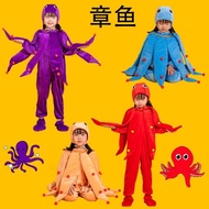 【q2r7yf6m13.my】 Octopus Costume Marine Life Children Parent-Child Games Mr Octopus Dance Costum 【061