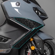 WFBMJ ใช้สำหรับ YAMAHA TMAX 560 2022 2023ปีชุดสติ๊กเกอร์ตกแต่งป้องกันคาร์บอนไฟเบอร์คาร์บอนปลอมแปลงขอ