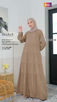 Gamis Nibras Terbaru Bluebell - Gamis Nibras Terbaru 2023 Mewah / Gamis Bluebell Wanita Model Terbar