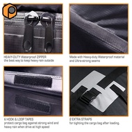 [prettyia] 15 Cubic Feet Car Rooftop Bag, Waterproof Rooftop Carrier Bag, for SUV Cars