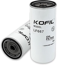 Kofil LF667 Oil Filter, Spin-on, for Volvo D13 & D16, Caterpillar C7 & 3306 Engines, Replaces B7600,