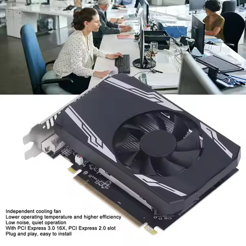 Portable R7240 4GB DDR3 Graphics Cards 128bit Support VGA DVI HD Multimedia Interface Plug Play Grap