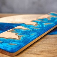 海岸、手工樹脂鍵盤腕托、人體工學護腕墊、獨特辦公桌上小物、水