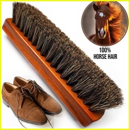 ☫ ⊕ ◙ 4Pcs Set Horse Hair Shoe Shine Brush Long Wood Handle Shoe Brush Shoe Cleaning Brush