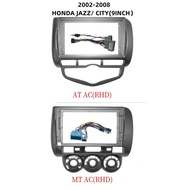 สายเคเบิลกรอบวิทยุรถยนต์ 9 นิ้ว สําหรับ HONDA FIT JAZZ CITY 2002-2008 Android
