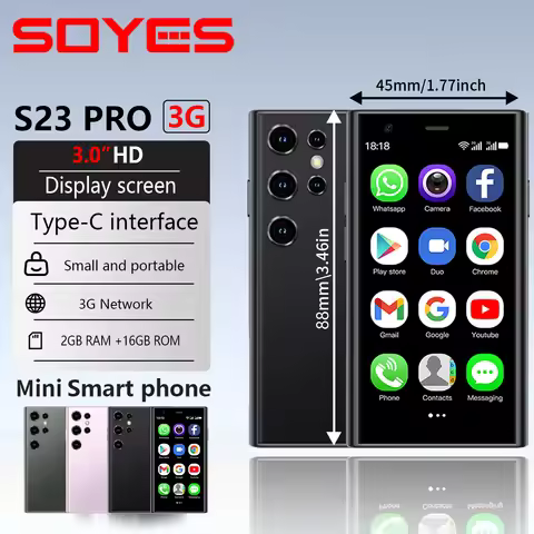 SOYES S23 Pro Mini Smartphone 3G Network 3.0'' HD Display 2GB RAM 16GB ROM Android 8.1 Dual SIM Smal