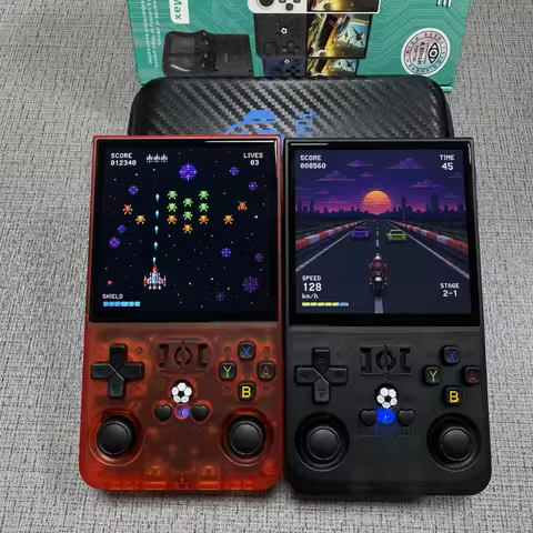 128G R36MAX Handheld Game Consol 4.0inch Big Screen 21000+Games PK R36S Portable Pocket Video Player