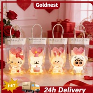 🇲🇾(Malaysia Stock) Cartoon Series Night Light Set Flower Bouquet Lamp with Bag Card Set Valentine's 