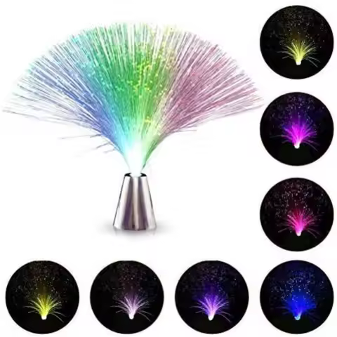 New! For Beautiful Romantic Fibre Optic Light Color Changing LED Fiber Optic Night Light Lamp Home L