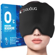 0° Migraine Relief Cap, Headache Cap Migraine Ice Hat, Migraine Ice Head Wrap Cold Gel Ice Pack Mask