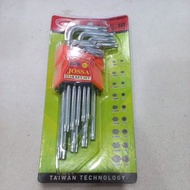 L key set 9pcs star jossa long/jossa star key 9pcs long