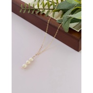 M&W| Raindrop 14K Gold-filled Pearl Necklace
