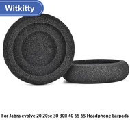 Witkitty แผ่นรองหูฟังทดแทนสำหรับ Jabra EVOLVE 20 20se 30 30II 40 65 65หูฟังหูฟัง Soft Memory Foam ฟองน้ำ COVER หูฟัง