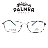 William Palmer Men's and Women's Titanium Glasses 0082 C10 Black