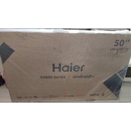 Haier 50 inch Android 9.0 Smart TV 4K UHD HDR LED TV LE50k6600UG Sharp Image Built in WiFi Support MYTV
