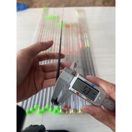 Ikada glass rod tip, full ceramic, tip 0.5mm. base 2.5mm to 5.5mm. Length 70cm