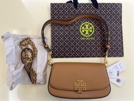 Tory Burch TB BRITTEN Small hollowed out logo women's cow leather One shoulder crossbody bag 138772-221
