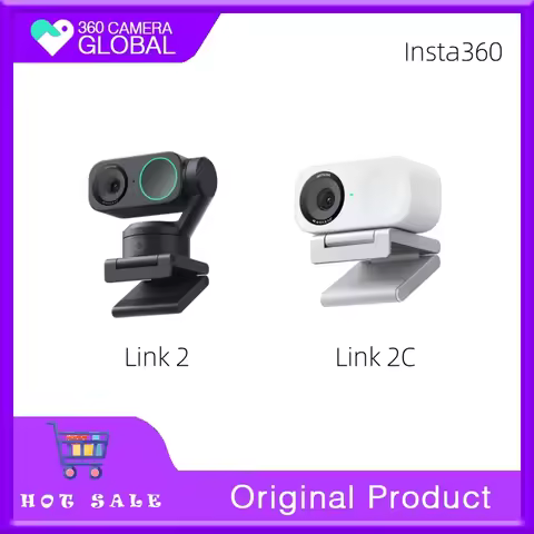 Insta360 Link 2 & Link 2C: AI-Driven 4K Webcam for Pro Streaming, Zoom Calls & Content Creation