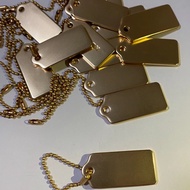 Metal TAG Bag Charms Bag Accessory Hangtag Metal Heart Shoulder Bag Accessory