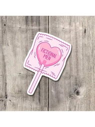 1PC 3 Inch PVC Removable Decal Fictional Men Sticker - Fun And Playful Design, Perfect For Book Love