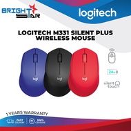 Logitech M331 Silent Plus Wireless Mouse - Red/Blue/Black