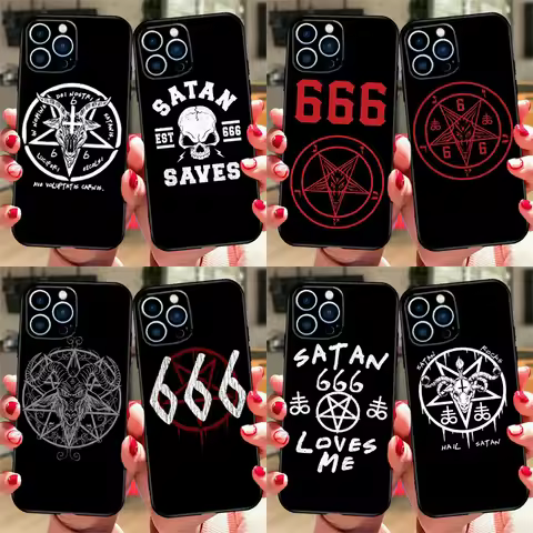 Pentagram 666 Demonic Satanic Case For Xiaomi Redmi Note 12 9 10 11 13 14 Pro 11S 12S Cover For Redm