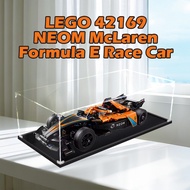 Lego Transparent Acrylic Display Box For Lego 42169 NEOM McLaren Formula E Race Car Popmart Figurine