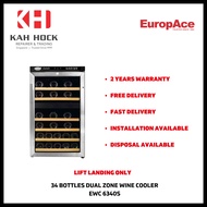 EUROPACE EWC6340S DELUXE WINE COOLER (34 BOTTLES) - 2 YEARS MANUFACTURER WARRANTY + FREE DELIVERY