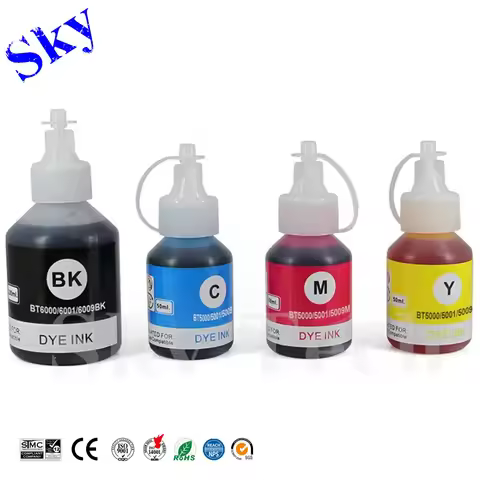 Sky Quality Refill Ink For BT5000 BT6000 BTD60 BT6001 BT5001 , For Brother DCP-T300 DCP-T500W DCP-T7