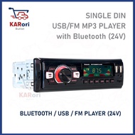 24V SINGLE DIN USB/FM/BLUETOOTH PLAYER /24V SINGLE DIN CAR PLAYER
